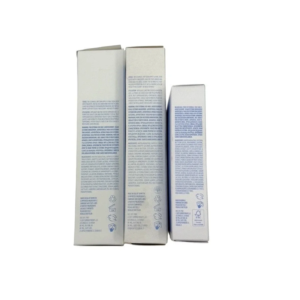 Summer Fridays Jet Lag Mask Jumbo & Regular + Eye Patches Set New - Picture 3 of 6